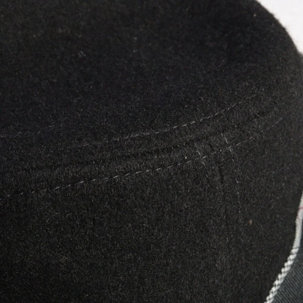 Stetson Wool Blend Felt Fedora Cap‎ Mens Black Horserace Hat Derby Sz M